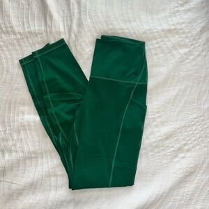 Lululemon Everglade Green Align High-Rise Pant with Pockets 25”